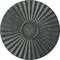 Ekena Millwork Shakuras Ceiling Medallion (For Canopies up to 5"), 19 3/4"OD x 1 3/8"P, Athenian Green Crackle CM20SHAGC - alternate 1
